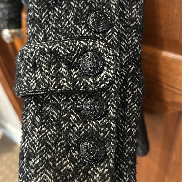 Guess Wool Blend Herringbone Peacoat - XS - Picture 5 of 17